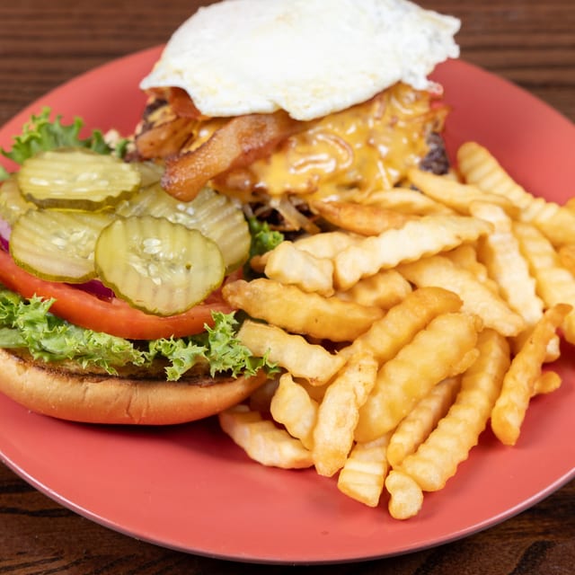 The Grill's Big Burger.